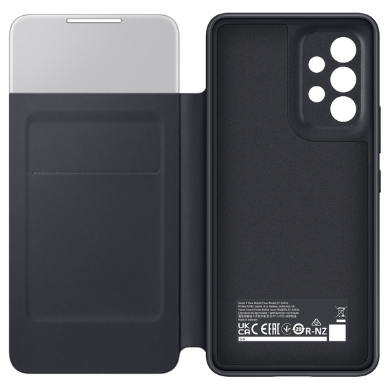 Original Samsung Case for Galaxy A53 5G, S View Wallet Cover, black