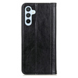 Case for Samsung Galaxy A56, Wallet Litchi Leather, black