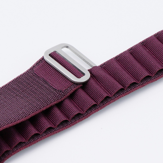 Nylon Strap for Apple Watch 1/2/3/4/5/6/7/8/SE/ULTRA 42/44/45/49mm, Dark red