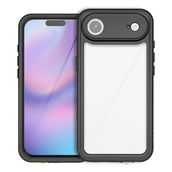 Case for iPhone Air, IP68 waterproof Redpepper, black