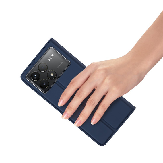 Dux Ducis Case for Xiaomi Poco F6 Pro, Skinpro, dark blue
