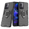 Case for Xiaomi Redmi Note 12 5G / POCO X5 5G, Kickstand Ring, black