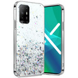 Case for Oppo Reno5 Z / F19 Pro Plus, Glittery, transparent