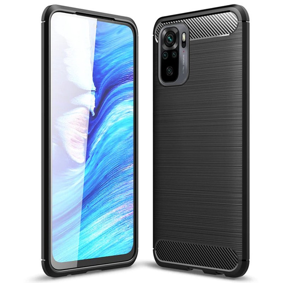 Case for Xiaomi Redmi Note 10 / 10S, Carbon, black