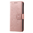 Flip case for Oppo A17, Mandala, pink rose gold
