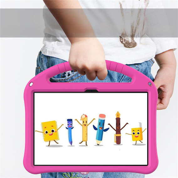 Children's case for T Tablet 2 5G, with stand and handle, pink