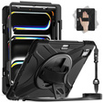 Armored Case for Apple iPad Pro 13" 7 gen. 2024 (A2925, protective 360 with stylus slot, black