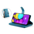 Flip case for iPhone 16, Wallet Zipper Pocket, blue