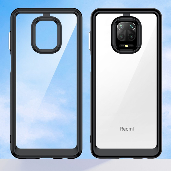 Case for Xiaomi Redmi Note 9S / 9 Pro / 9 Pro Max, Fusion Hybrid, transparent / black