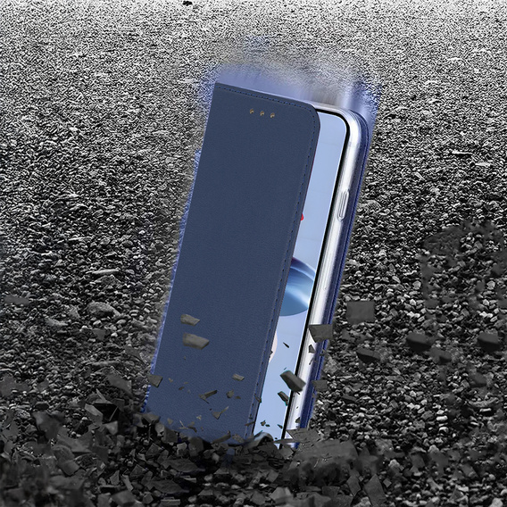 Flip case for Oppo Reno 11F 5G, Smart Magnetic, dark blue + 9H glass