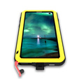 Love Mei Case for Samsung Galaxy S10+ Plus, armored with glass, yellow
