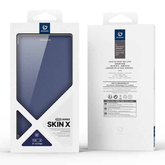 Dux Ducis Case for Samsung Galaxy S25 Edge, Skin X Pro, MagSafe, dark blue