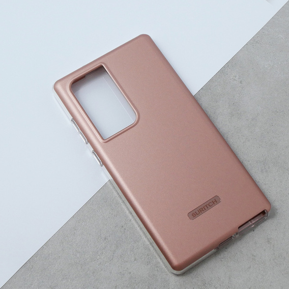 Case for Samsung Galaxy S23 Ultra, Suritch Full Body, pink rose gold