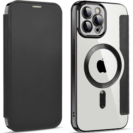 Flip case for iPhone 11 Pro Max, RFID Wallet MagSafe CamShield, black