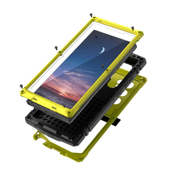 Armored case for Samsung Galaxy S24 Ultra, R-JUST, yellow