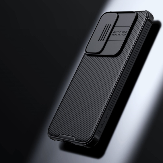 NILLKIN Case for Samsung Galaxy A55 5G, Silicone CamShield Case for MagSafe, black