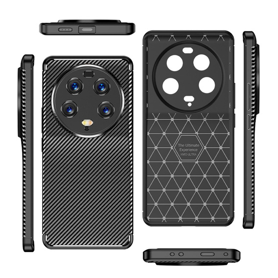 Case for Xiaomi 13 Ultra, Carbon Gel, black