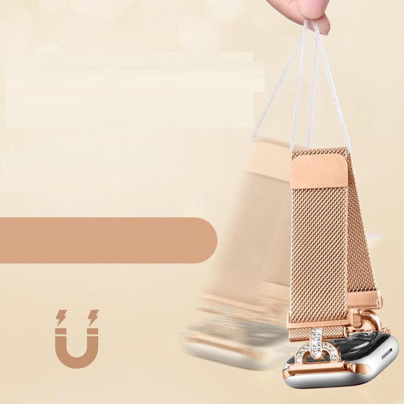 Milanese bracelet for Apple Watch 1/2/3/4/5/6/7/8/SE (38/40/41 MM) - Black