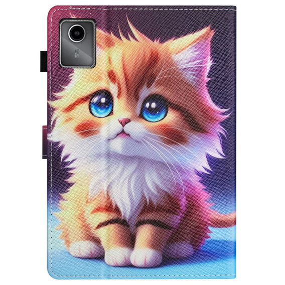 Case for Lenovo Tab M11, with flap, cat