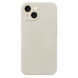 Case for iPhone 15 Plus, Silicone Lite, beige
