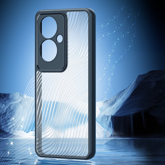 DuxDucis case for Oppo Reno 11F 5G, Aimo case, transparent / black
