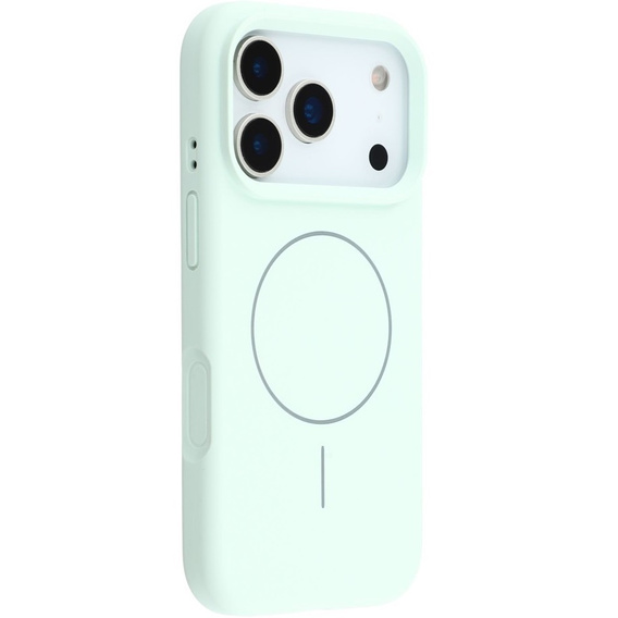 Silicone sleeve for iPhone 17 Pro, for MagSafe, anti-shock, green