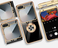 Case for Samsung Galaxy Z Flip7 FE / Z Flip6, Electro Ring, black