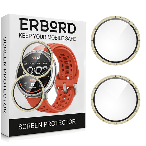2x ERBORD Hybrid Glass for Amazfit Active 2