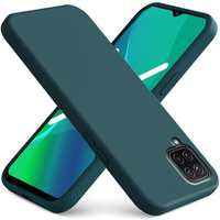 Case for Samsung Galaxy A12 / M12 / A12 2021, Silicone Lite, dark green