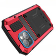 Case for iPhone 15, R-JUST, armoured, red / black