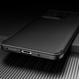 Case for Xiaomi Redmi 10C, Carbon Gel, black