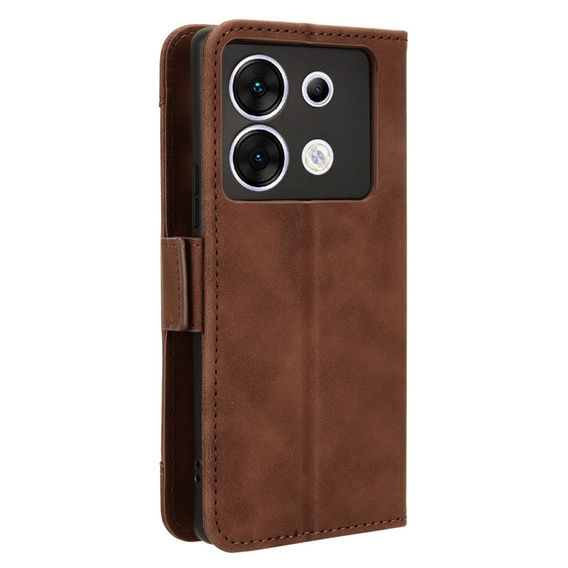 Flip case for Infinix Zero 30 5G, Card Slot, brown