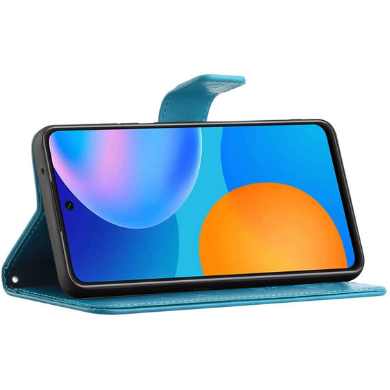 Flip case for Samsung Galaxy M23, Butterfly, blue