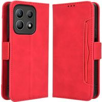 Flip case for Motorola Moto G56 5G, Card Slot, red