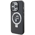 Karl Lagerfeld Ring Stand Karl & Choupette MagSafe Case for iPhone 15 Pro