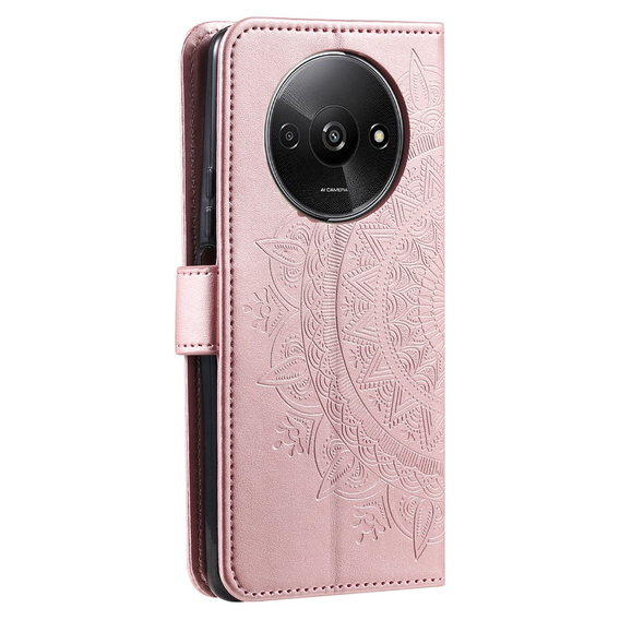 Flip case for Xiaomi Redmi A3, Mandala, pink