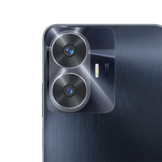 2x ERBORD tempered glass for camera to Realme C55, transparent