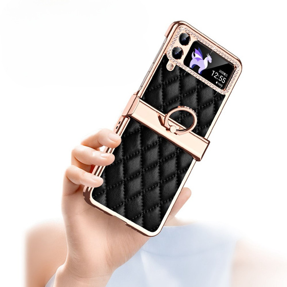 Case for Samsung Galaxy Z Flip 4 5G, Rhombus Grid