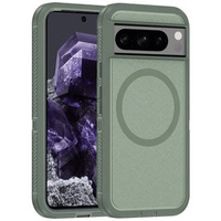Case with frame for Google Pixel 8 Pro, for MagSafe, green