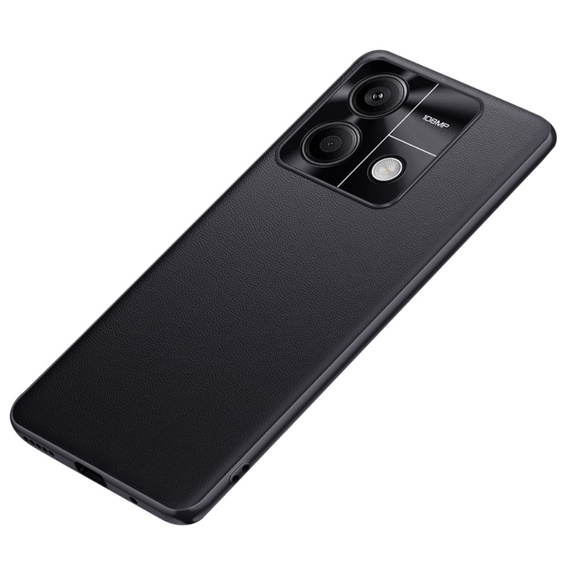Leather case for Xiaomi Redmi Note 13 5G, leather hybrid, black