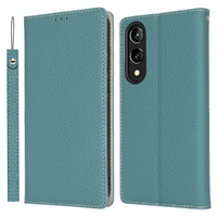 Flip case for Samsung Galaxy S25 Edge, Litchi Skin Grain, blue