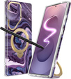 GVIEWIN MagSafe Stand Case for Samsung Galaxy S25 Ultra – Quicksand/Purple