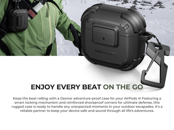 Dexnor protective case for Apple AirPods 4 2024