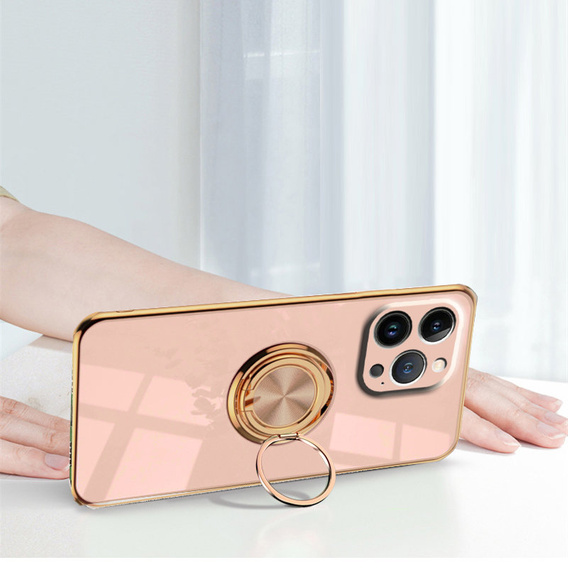 Case for iPhone 14 Pro Max, Electro Ring, light pink