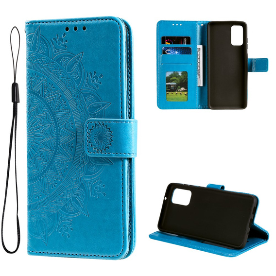 Flip case for Samsung Galaxy A53 5G, Mandala, blue