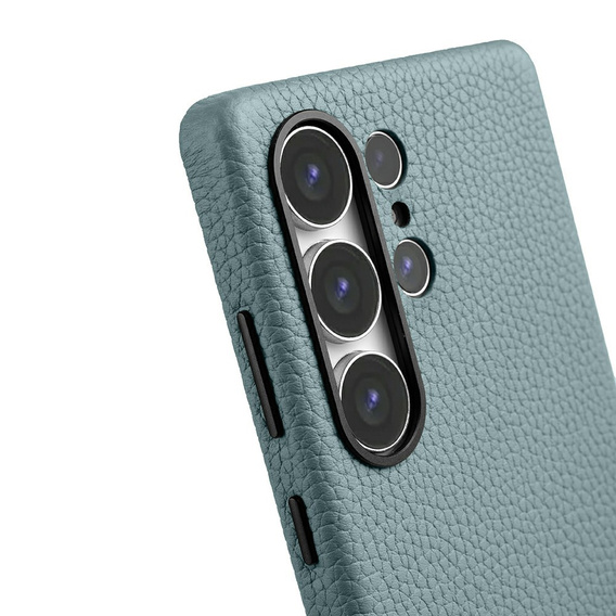 MELKCO case for Samsung Galaxy S25 Ultra, leather, blue