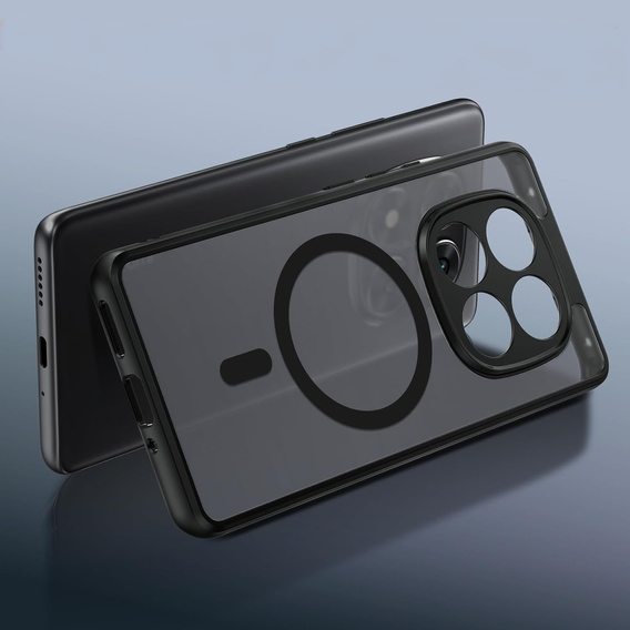 Case for Xiaomi Redmi Note 14 Pro 5G / Xiaomi Poco X7 5G, for MagSafe, ERBORD Matt Case, black