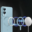 Case for Samsung Galaxy S25 Edge, ColorMag, for MagSafe, blue + 9H tempered glass