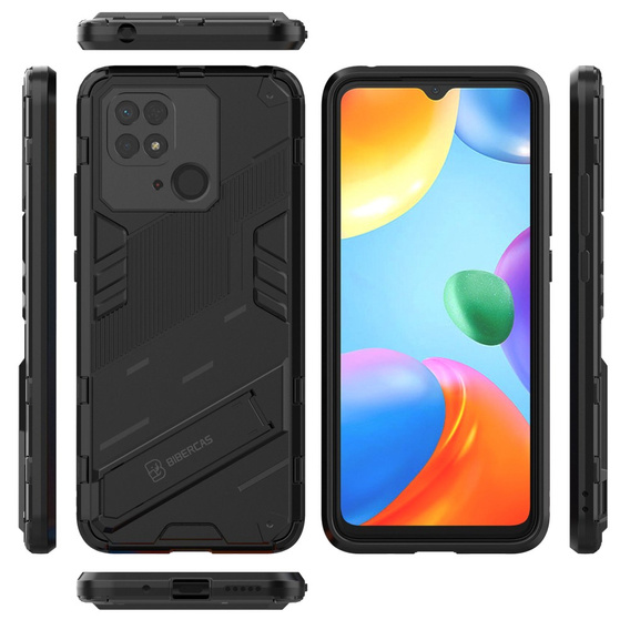 Case for Xiaomi Redmi 10C, Military kickstand, blue