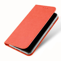 Case for Samsung Galaxy A55 5G Smart Magnet, red + 9H glass